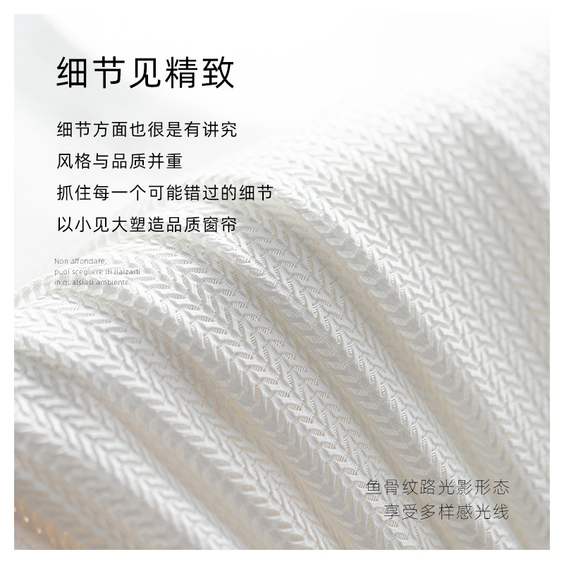窗纱纱帘白色精编鱼骨纱2026年新款客厅卧室阳台纱隔断定制白沙帘